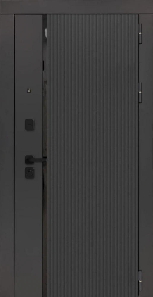 Входная дверь ДвериПРО Модель 3КЛ-1009 ФЛ-25 Веллуто бьянко DPRO228321 внешняя сторона